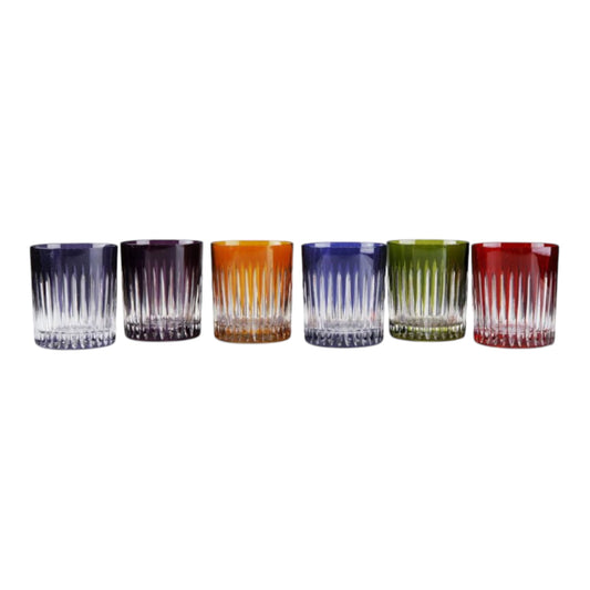 COFFRET DE 6 VERRES COULEURS -TIMELESS N*20