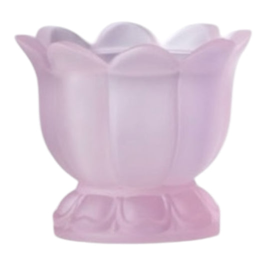 BOUGIE LOTUS ROSE PÂTE DE VERRE