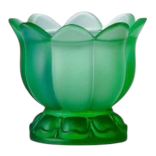 BOUGIE LOTUS VERT PÂTE DE VERRE