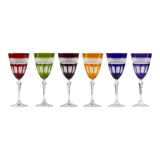 COF 6 VERRES À VIN ROUGE N 3 MIREILLE – 6 COULEURS